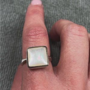 Mother of Pearl Sterling Silver Ring